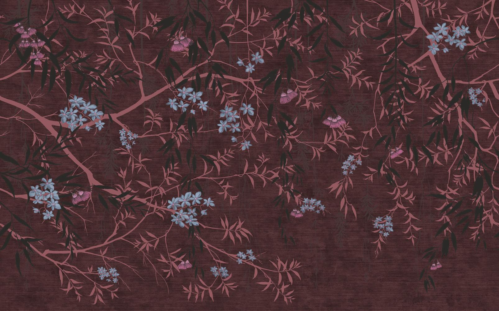 Obassia Damson Bespoke Mural