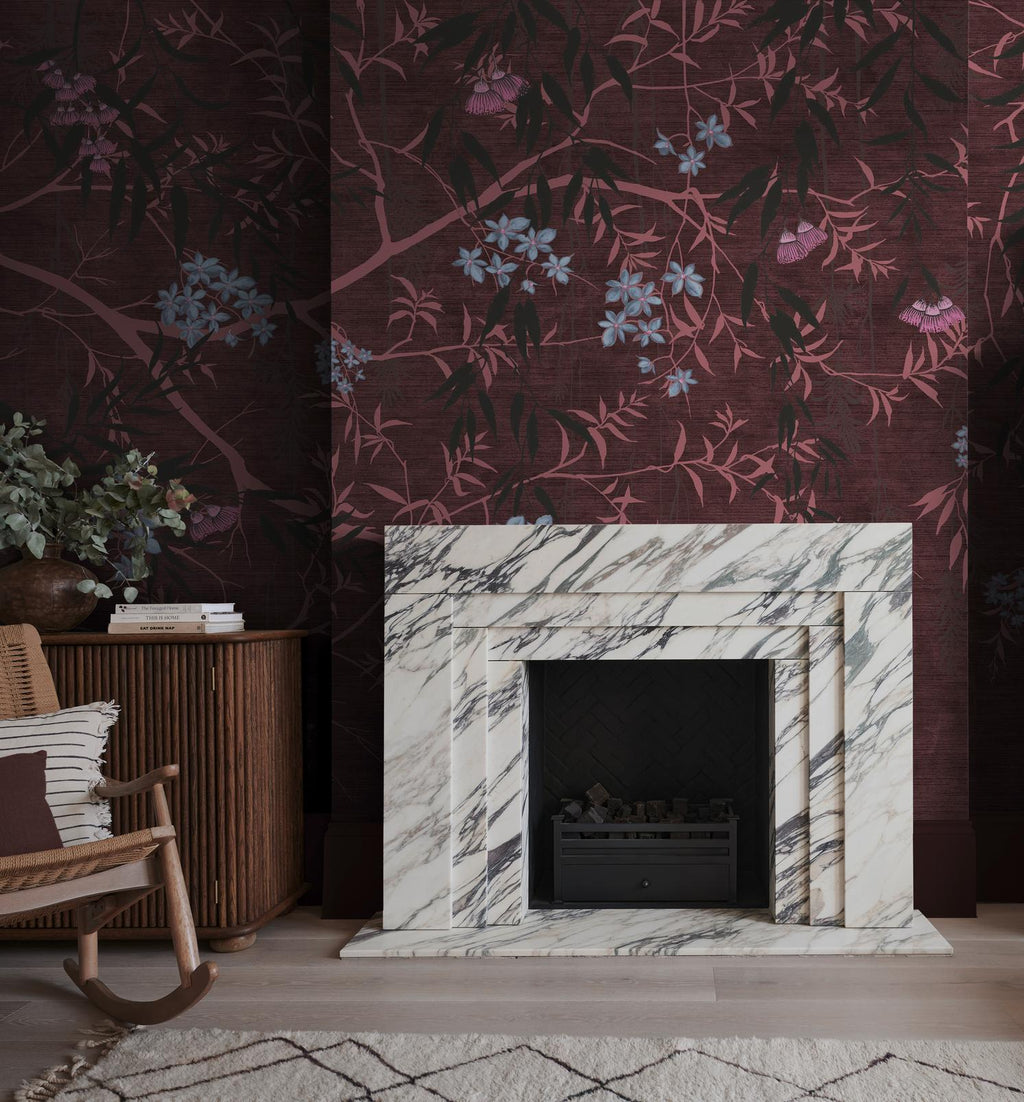 Obassia Damson Bespoke Mural