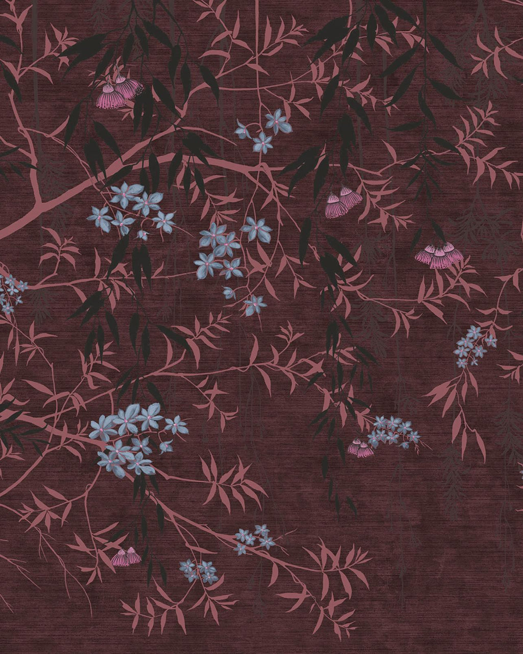 Obassia Damson Bespoke Mural