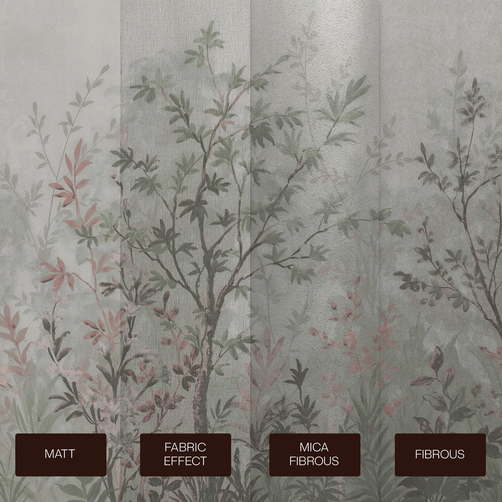 Forest in Bloom Soft Green Bespoke Mural