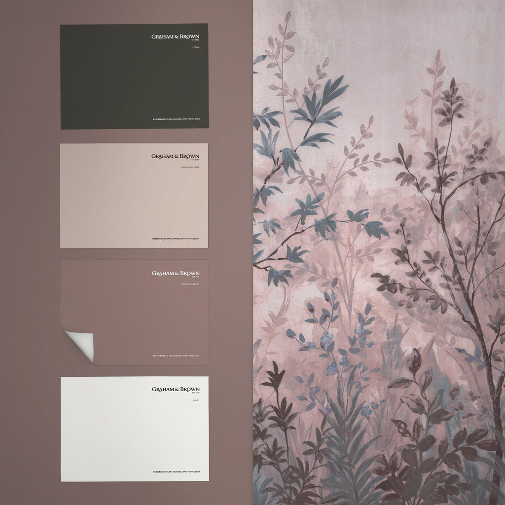 Forest in Bloom Blush Bespoke Mural