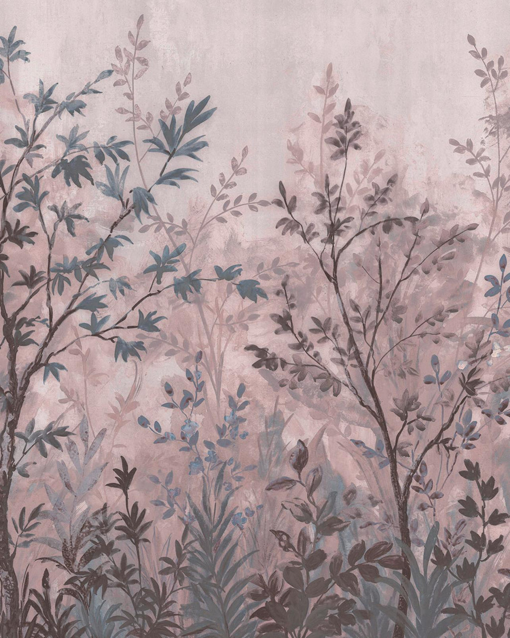 Forest in Bloom Blush Bespoke Mural