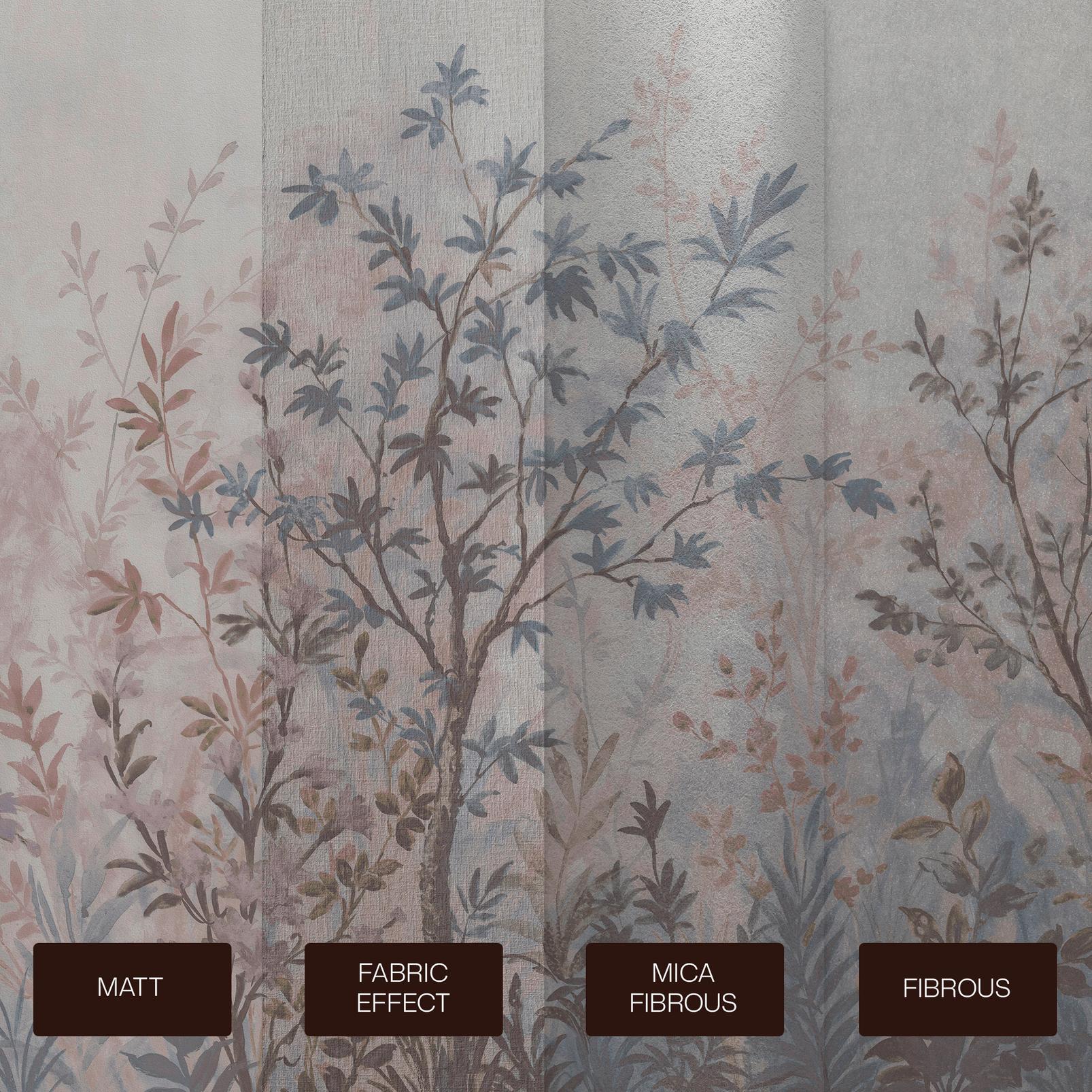Forest in Bloom Pink & Blue Bespoke Mural