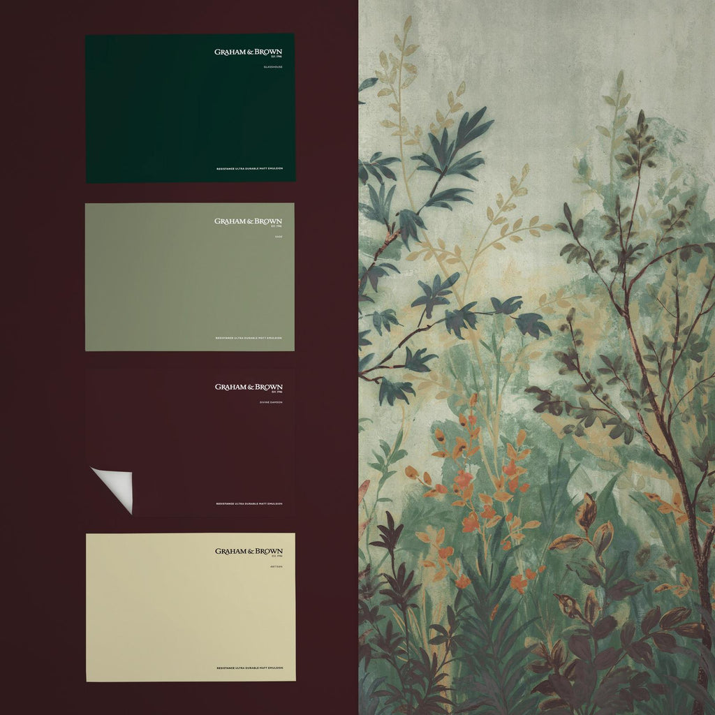 Forest in Bloom Evergreen Bespoke Mural