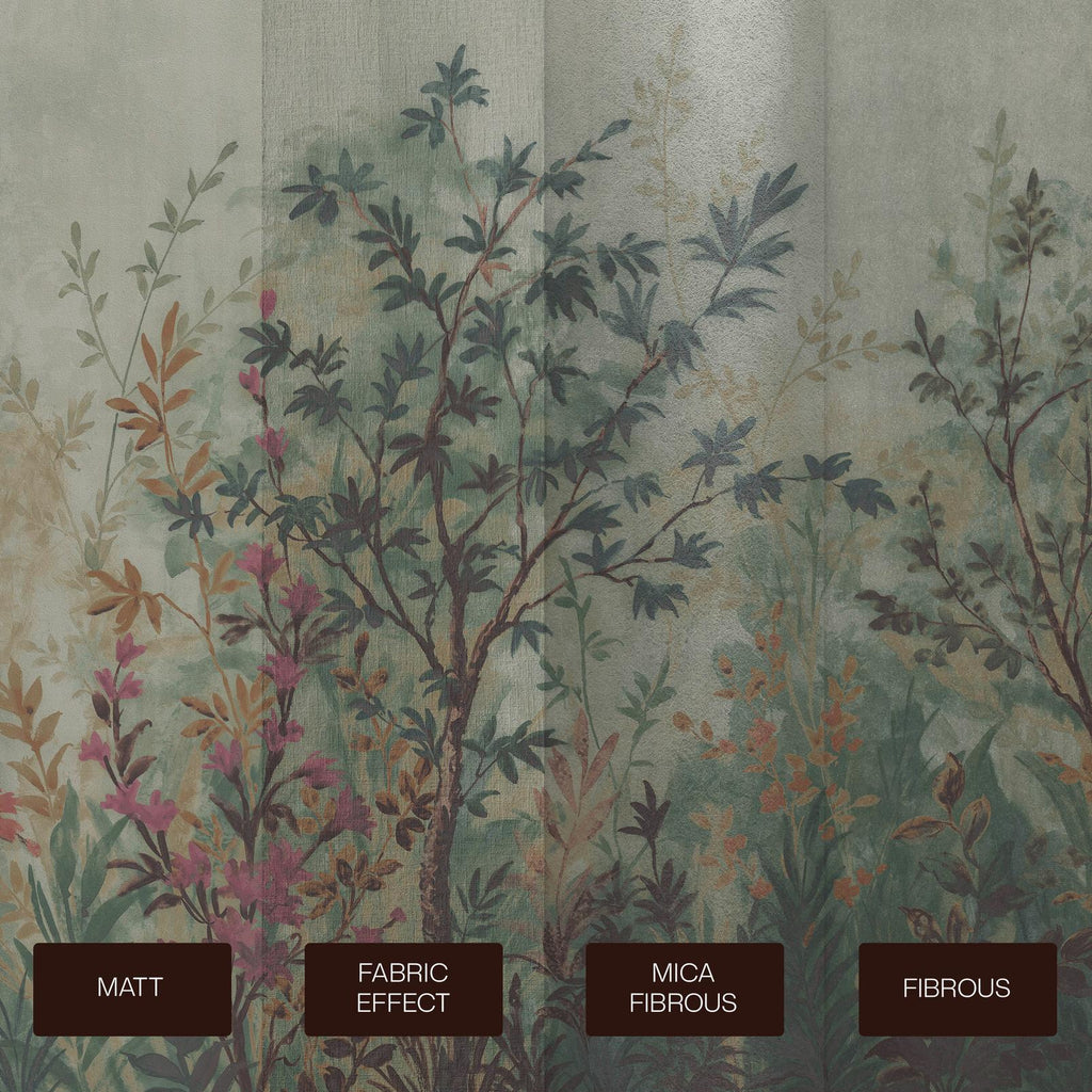 Forest in Bloom Evergreen Bespoke Mural