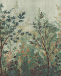 Forest in Bloom Evergreen Bespoke Mural