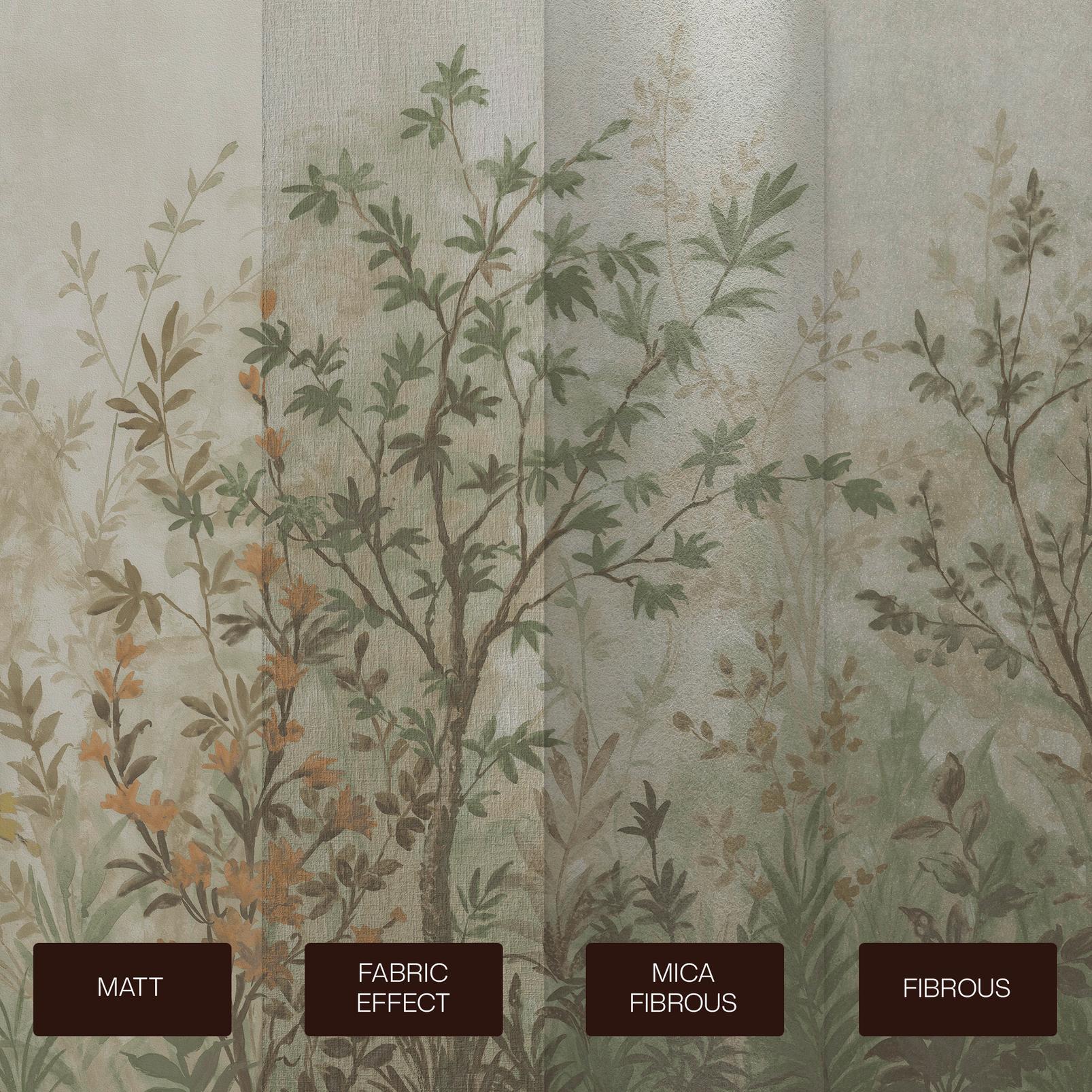 Forest in Bloom Sage Bespoke Mural