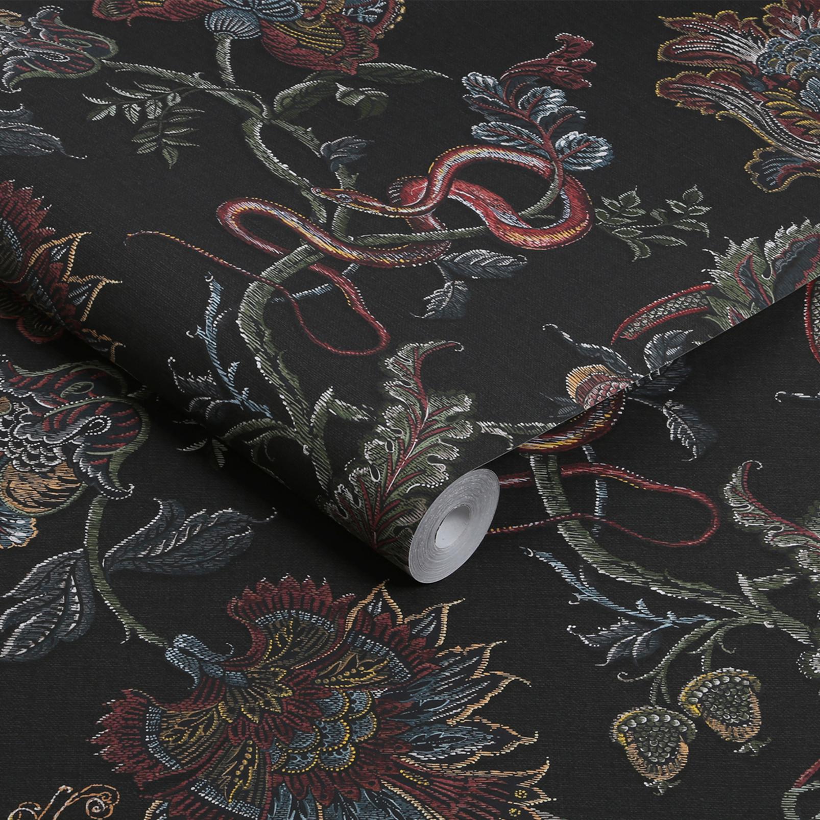 Eternal Weave Black Wallpaper (Set of 2)