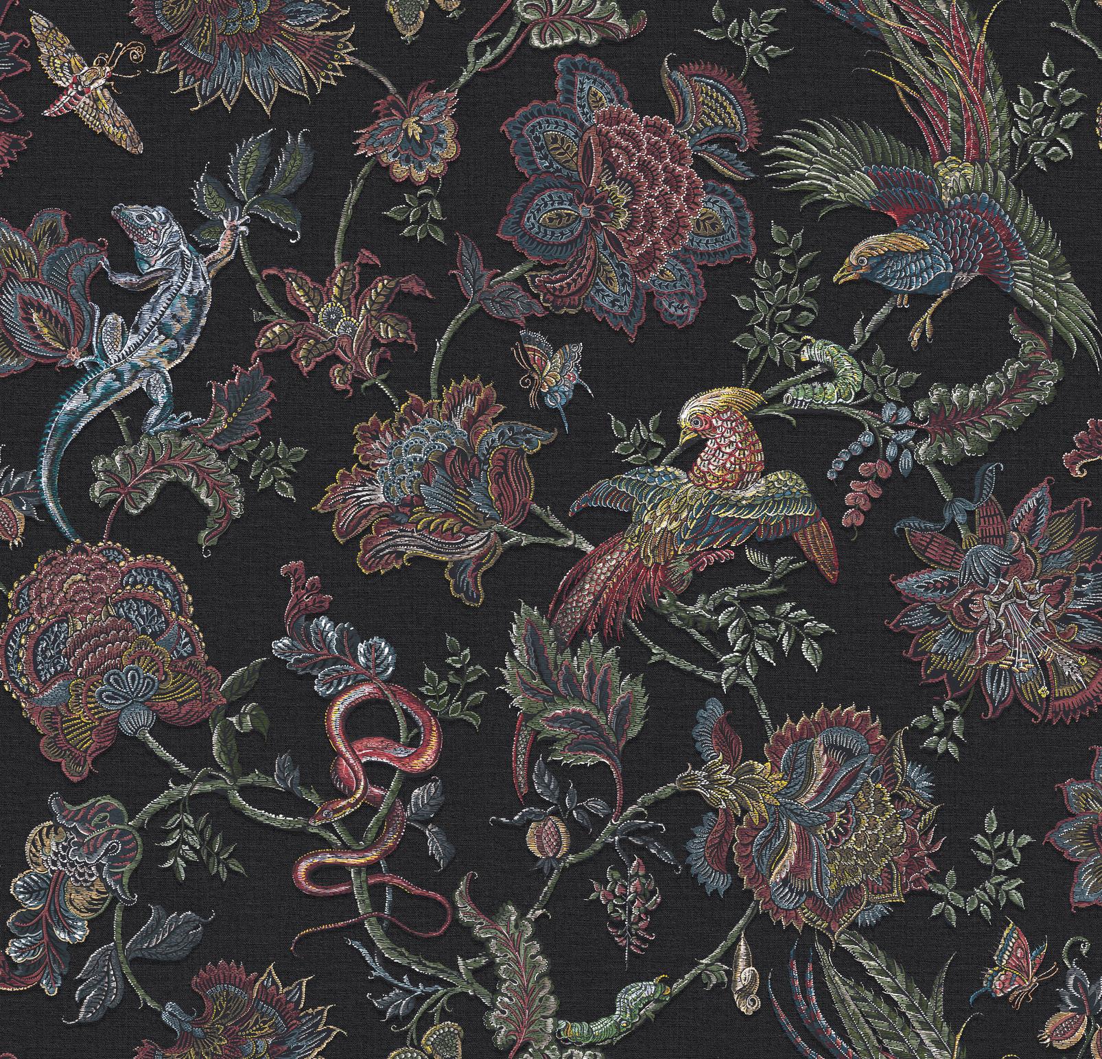Eternal Weave Black Wallpaper (Set of 2)