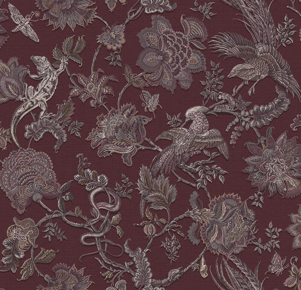 Eternal Weave Damson Wallpaper (Set of 2)