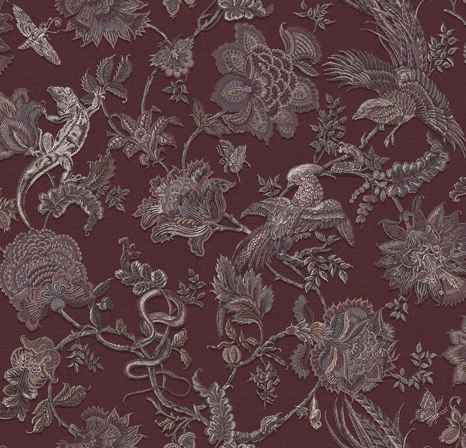 Eternal Weave Damson Wallpaper (Set of 2)