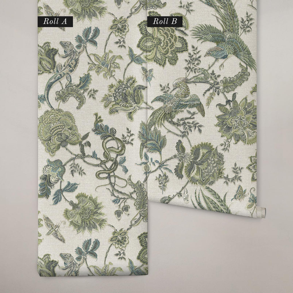 Eternal Weave Sage Wallpaper (Set of 2)