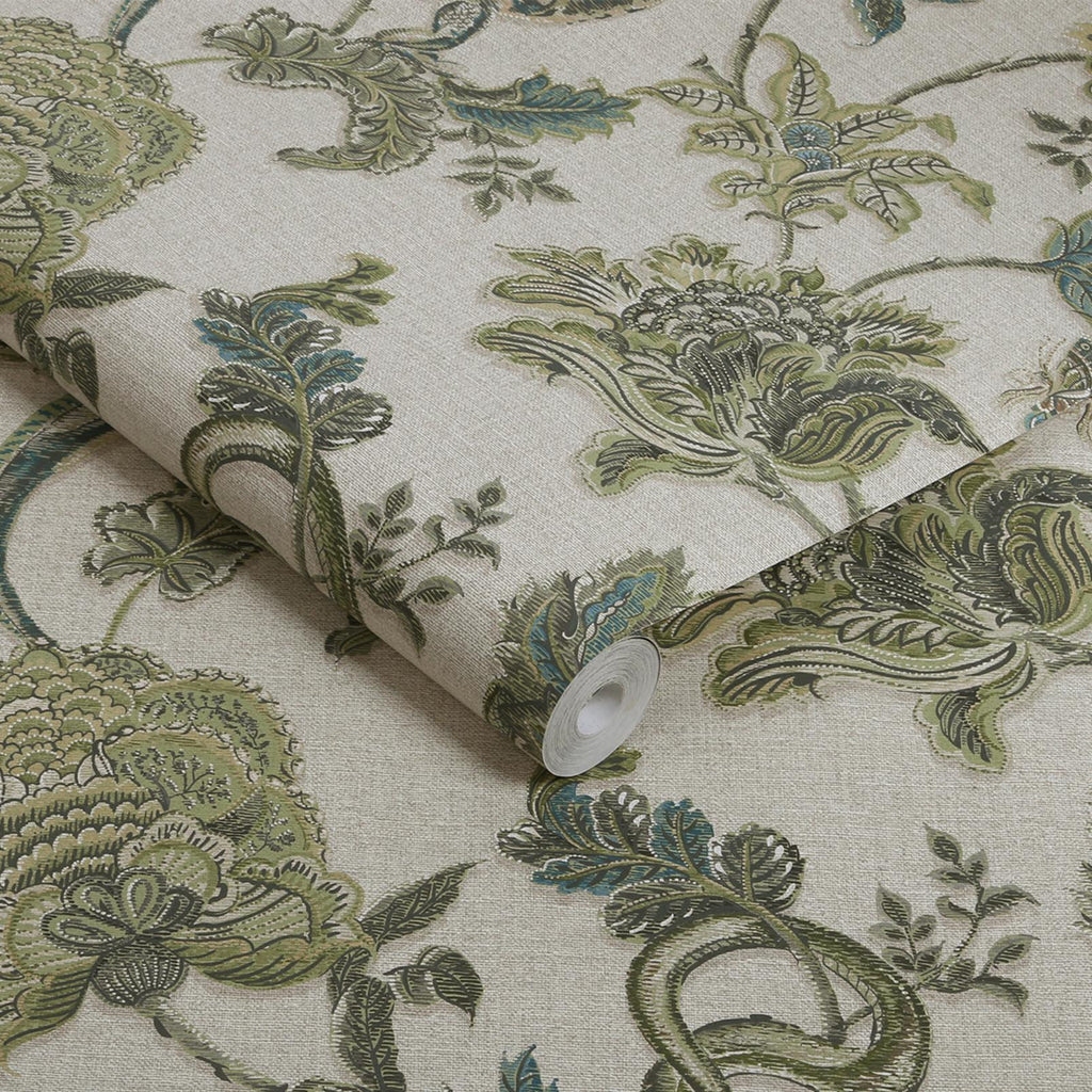 Eternal Weave Sage Wallpaper (Set of 2)