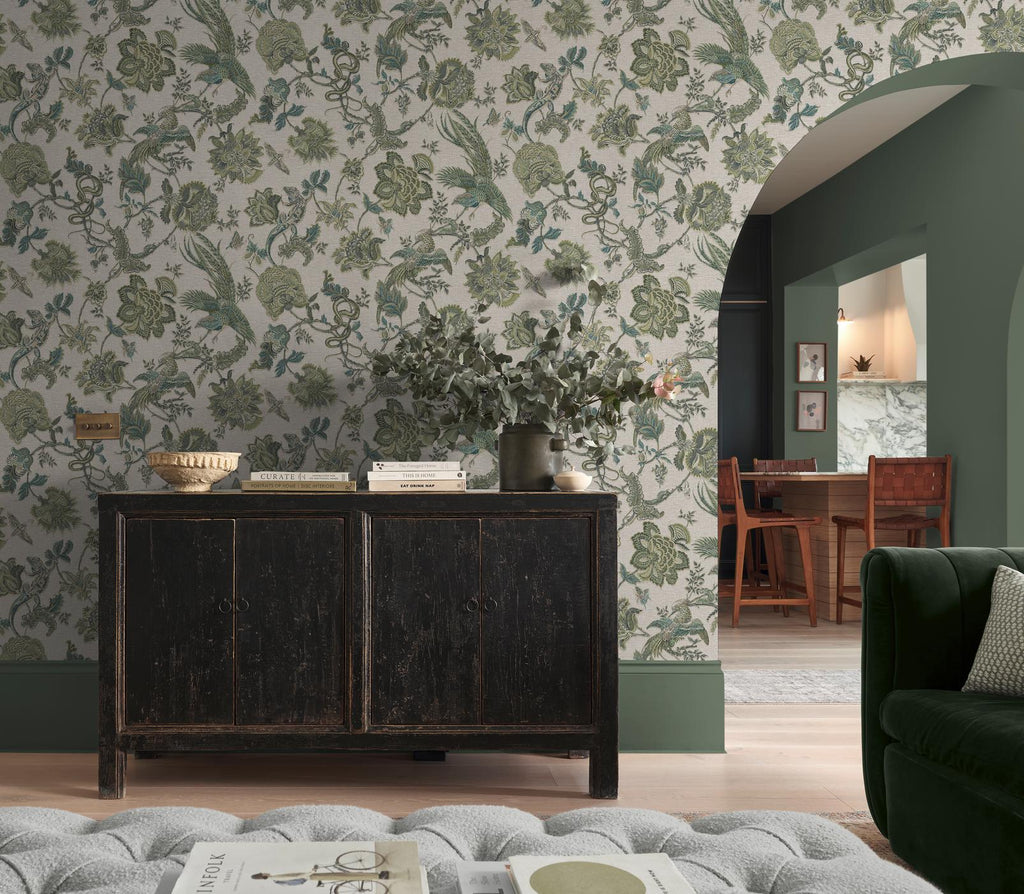 Eternal Weave Sage Wallpaper (Set of 2)