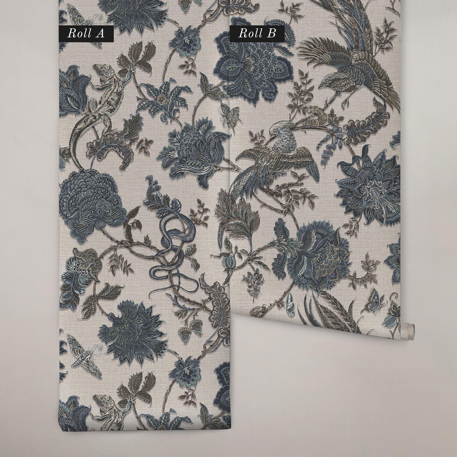 Eternal Weave Denim  Wallpaper (Set of 2)