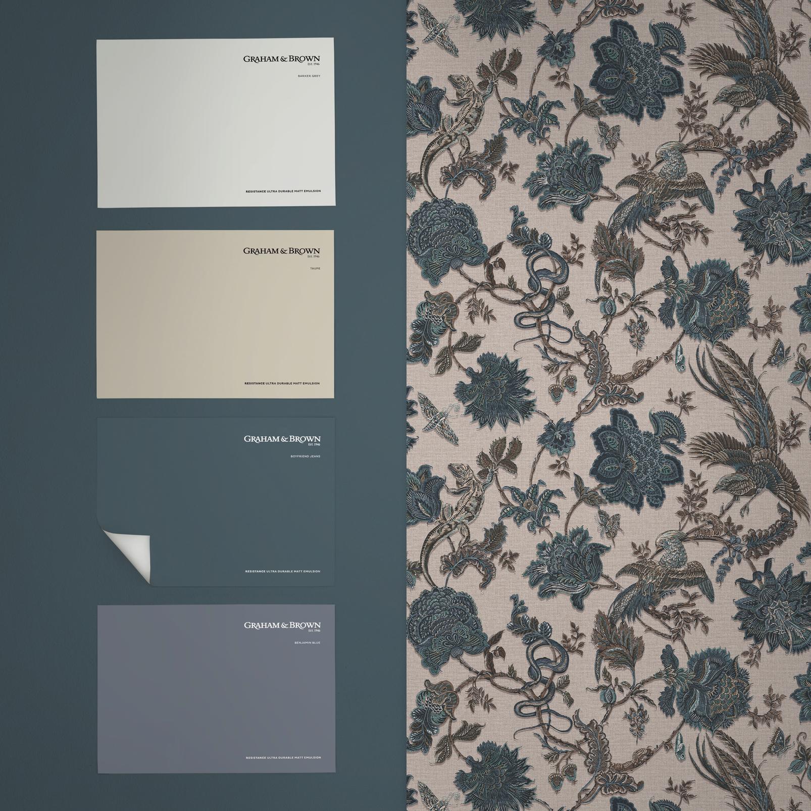 Eternal Weave Denim  Wallpaper (Set of 2)