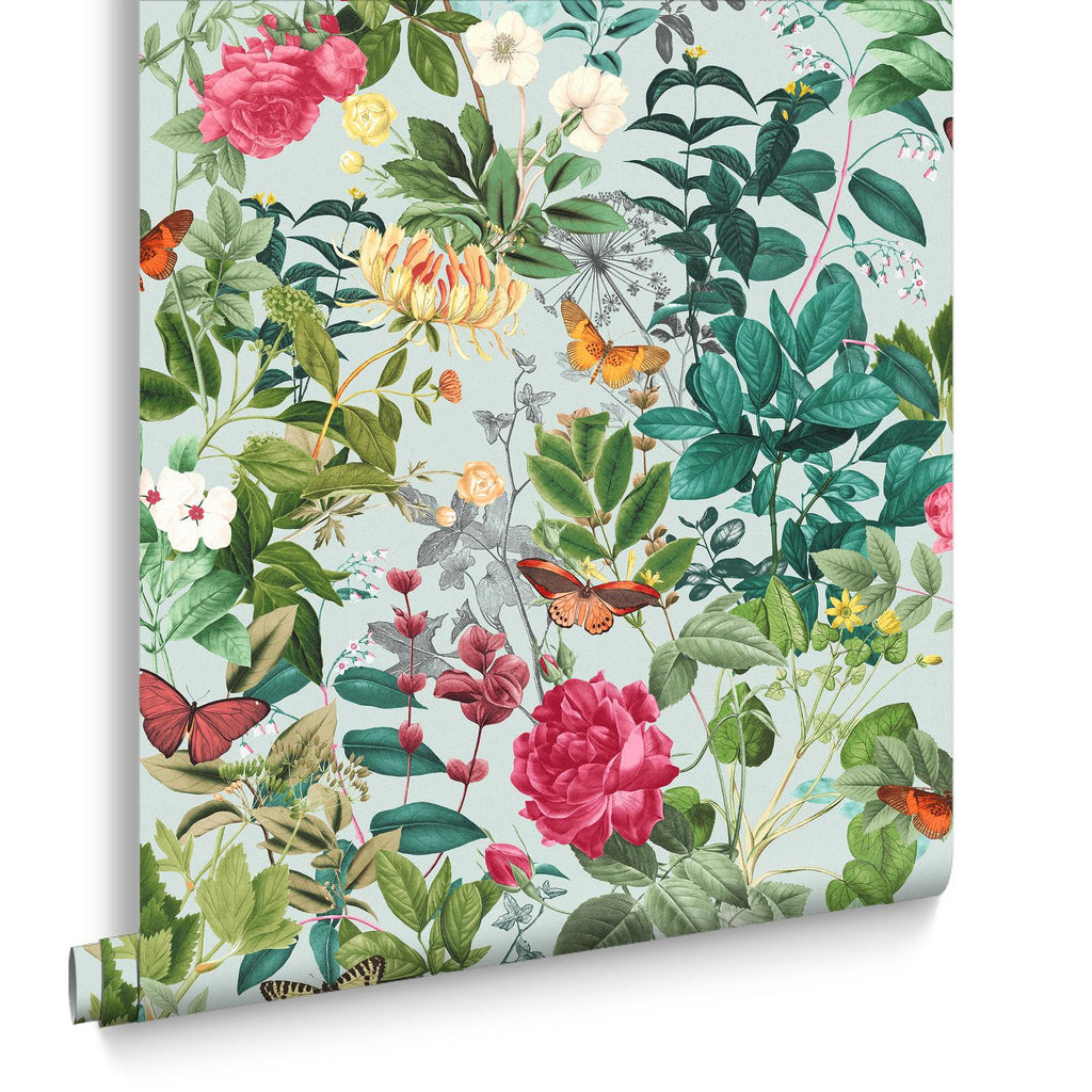 Bodnant Garden Duck Egg Wallpaper (Set of 2)