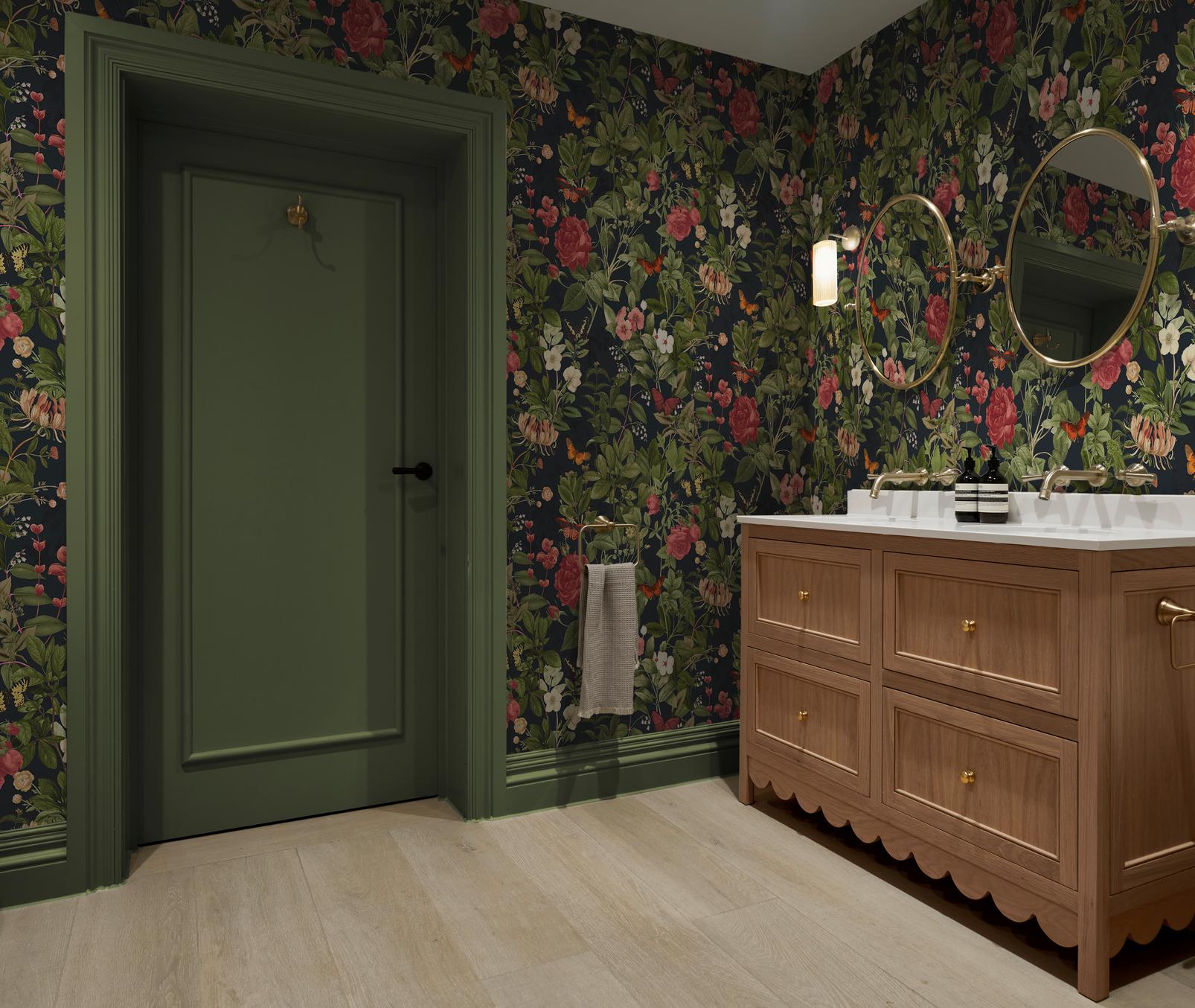 Bodnant Garden Navy Wallpaper (Set of 2)
