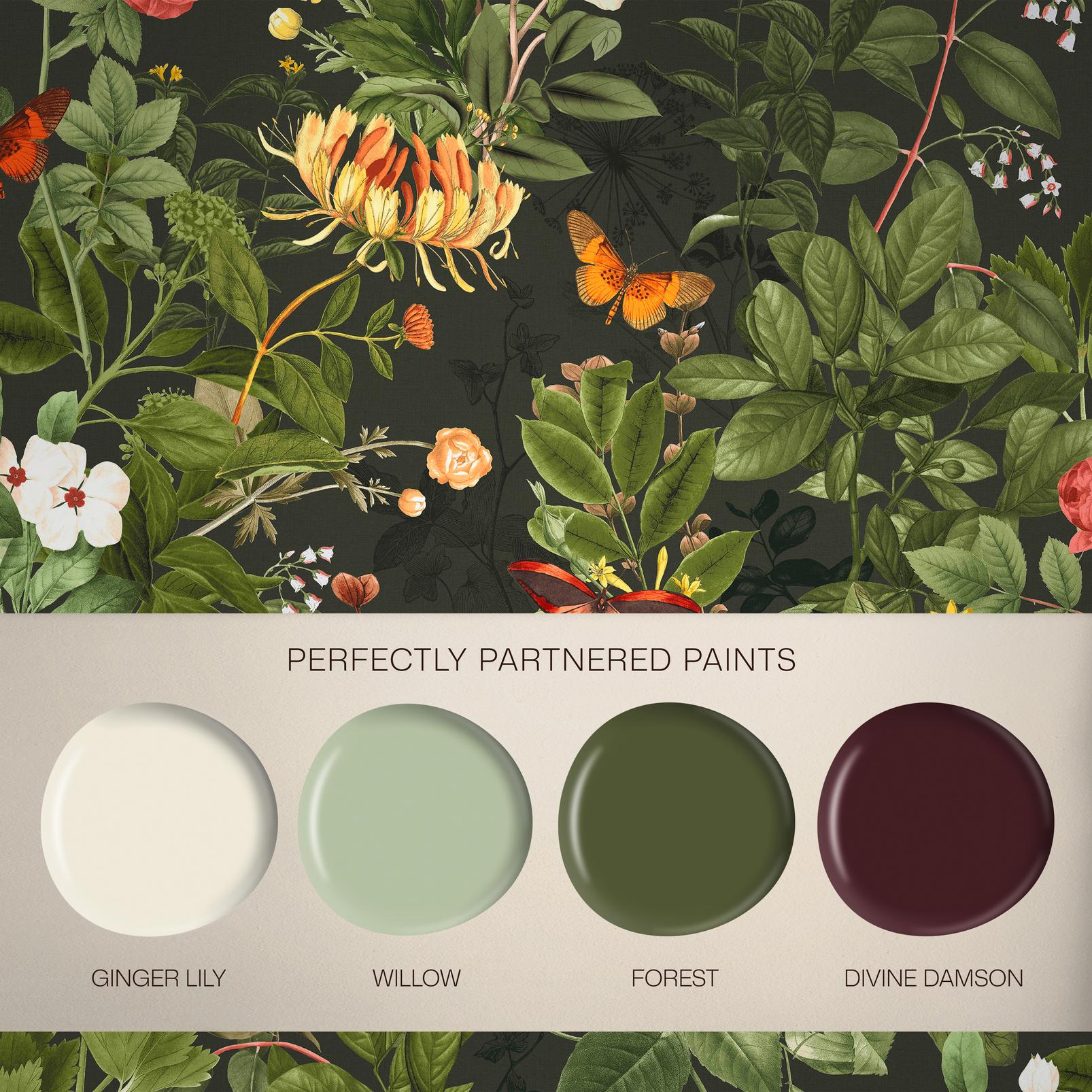 Bodnant Garden Forest Wallpaper (Set of 2)