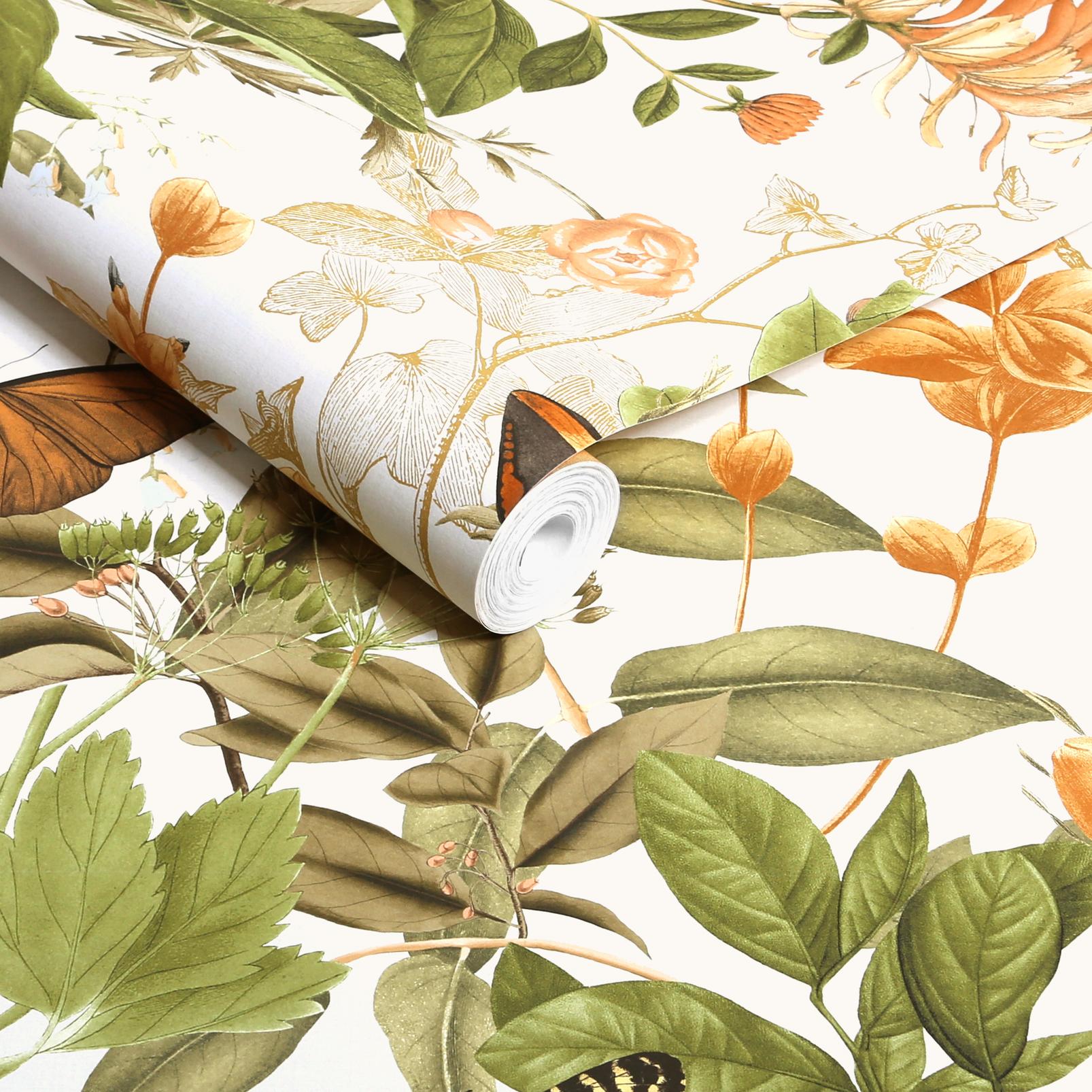 Bodnant Garden Creme Brulee Wallpaper (Set of 2)