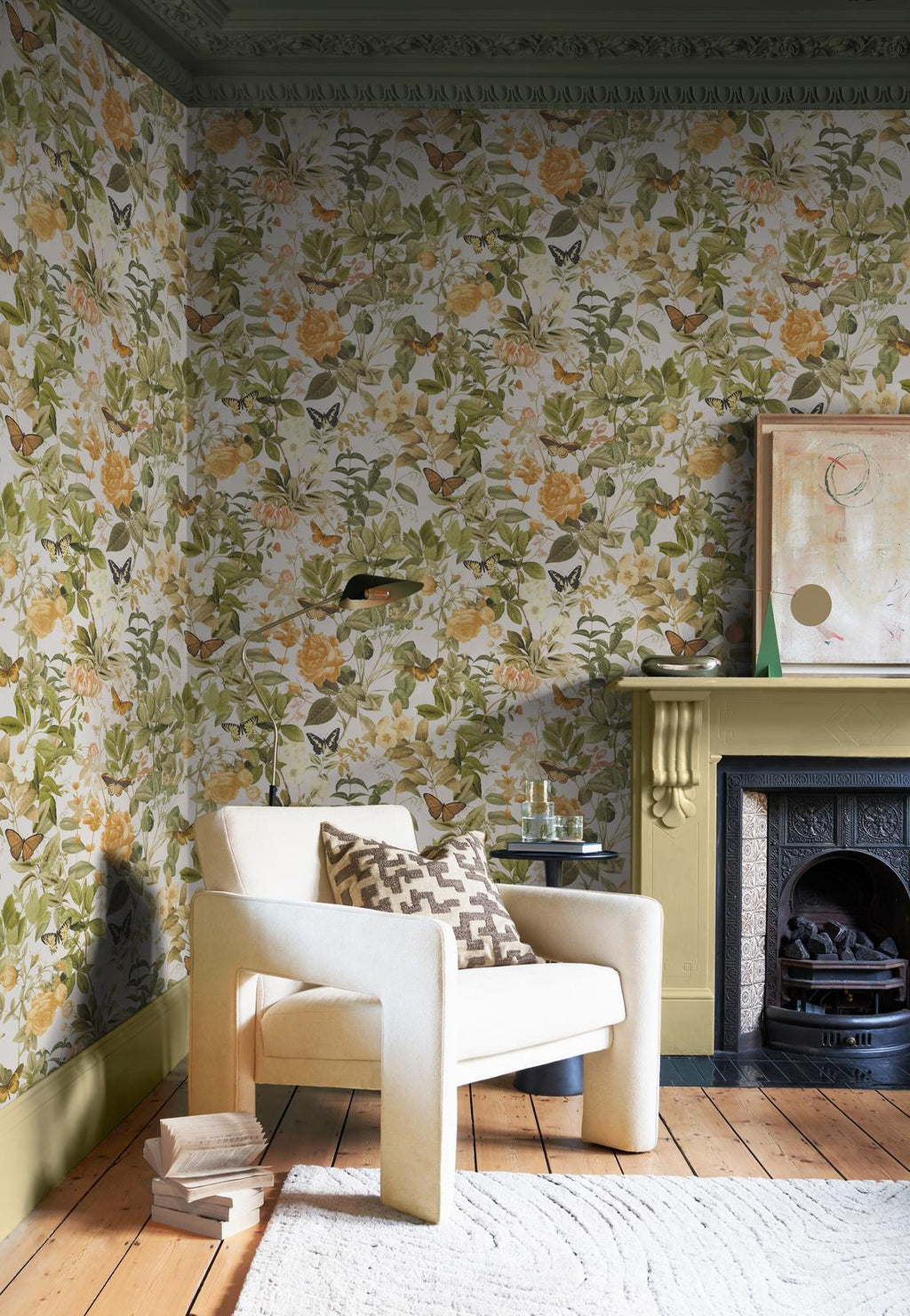 Bodnant Garden Creme Brulee Wallpaper (Set of 2)