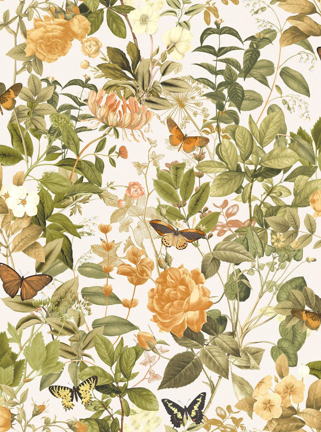 Bodnant Garden Creme Brulee Wallpaper (Set of 2)
