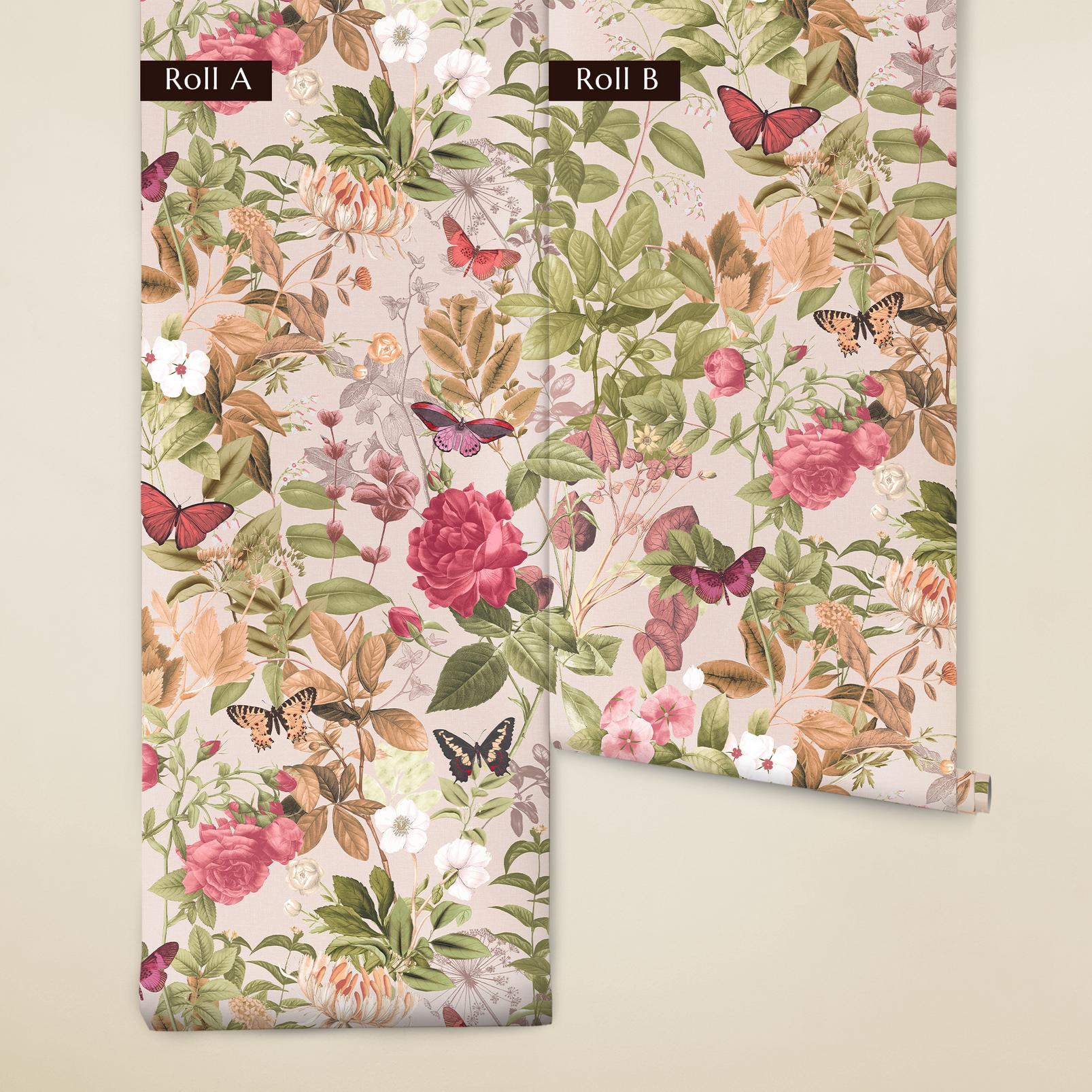 Bodnant Garden Whispering Rose Wallpaper (Set of 2)