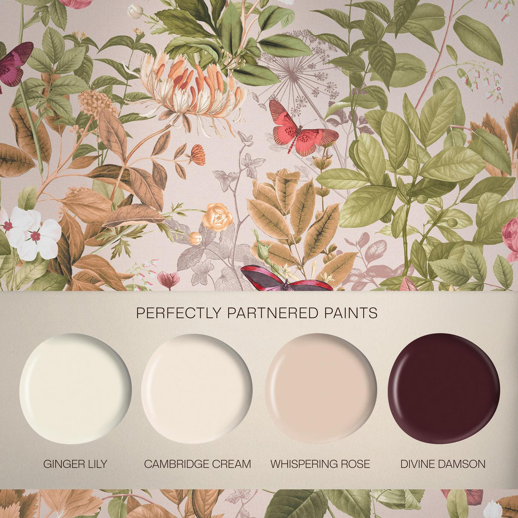 Bodnant Garden Whispering Rose Wallpaper (Set of 2)