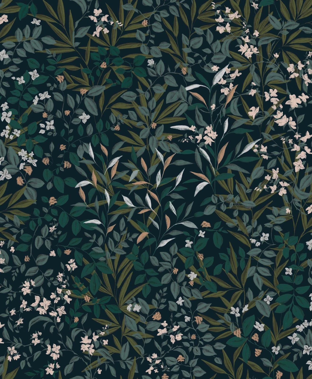Reverie Navy Wallpaper
