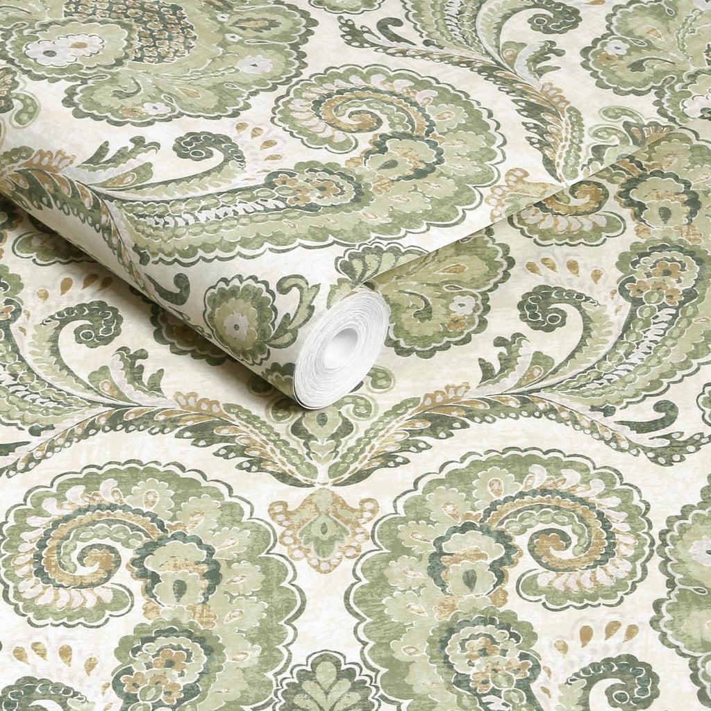 Paisley Tapestry Willow Wallpaper