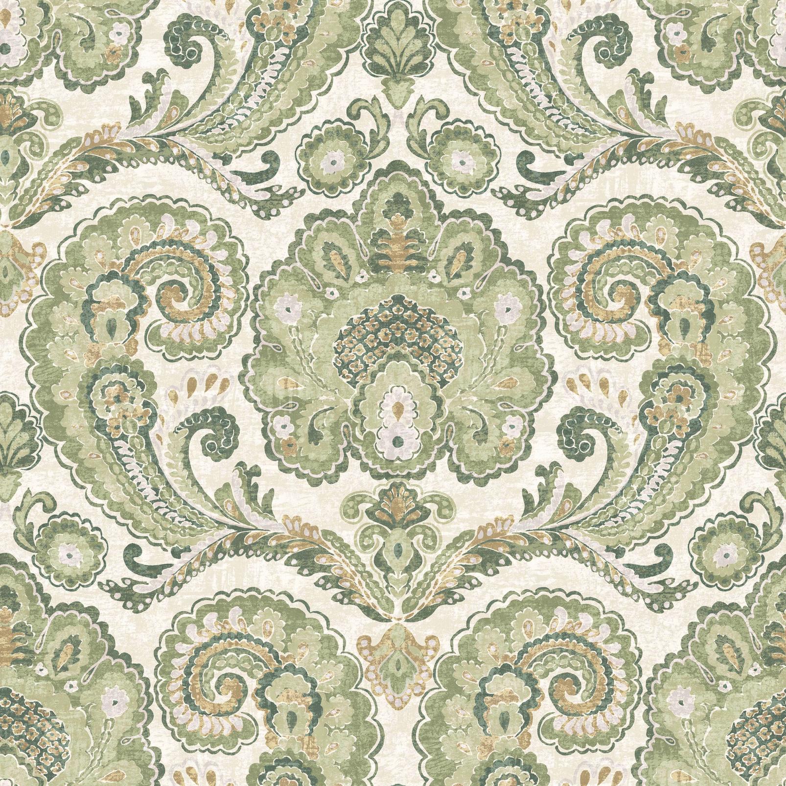 Paisley Tapestry Willow Wallpaper