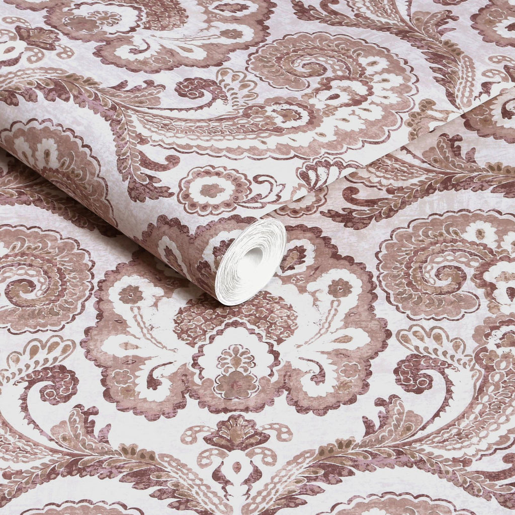 Paisley Tapestry Linen Wallpaper