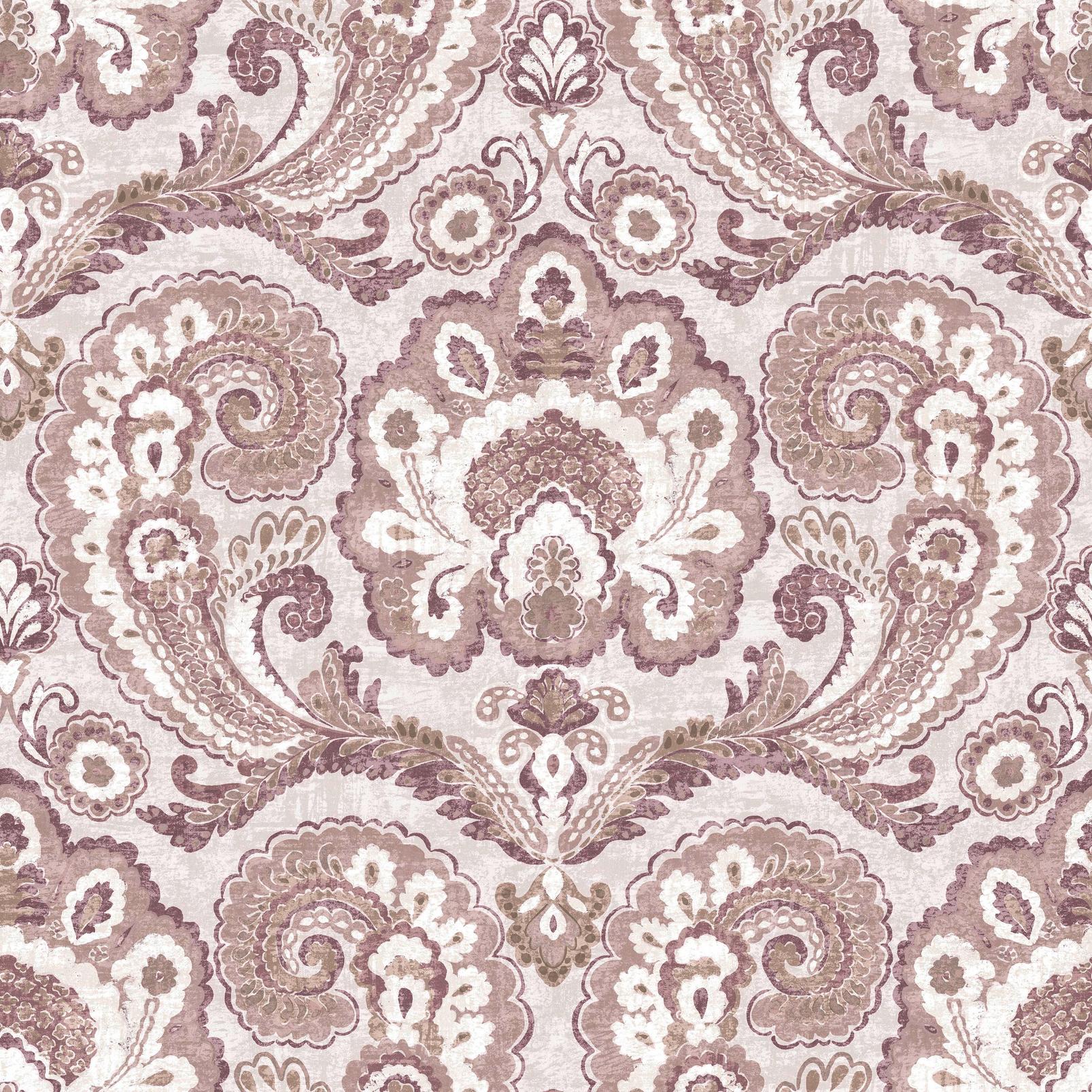 Paisley Tapestry Linen Wallpaper