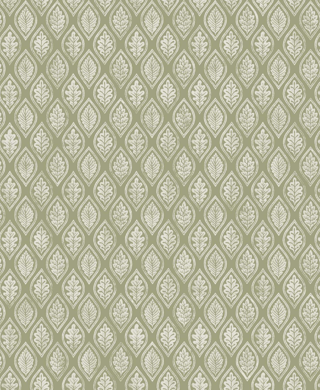 Edo Dark Sage Wallpaper