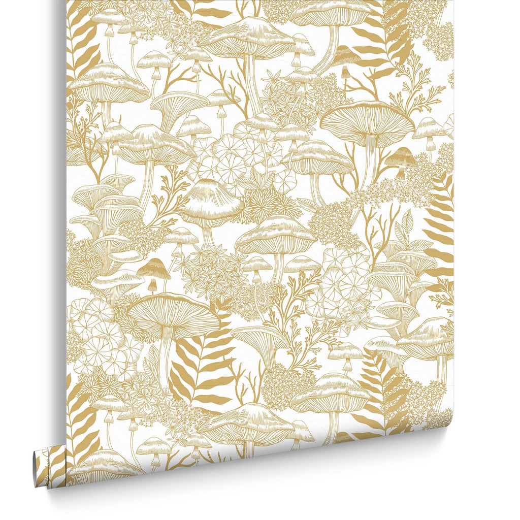 Fungi Folklore Creme Brulee Wallpaper