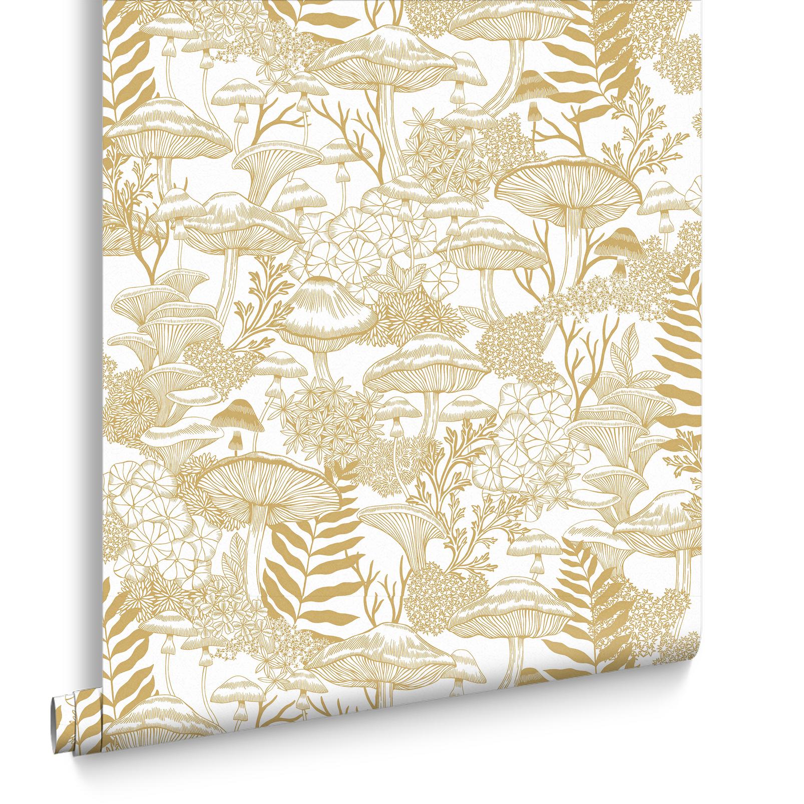 Fungi Folklore Creme Brulee Wallpaper