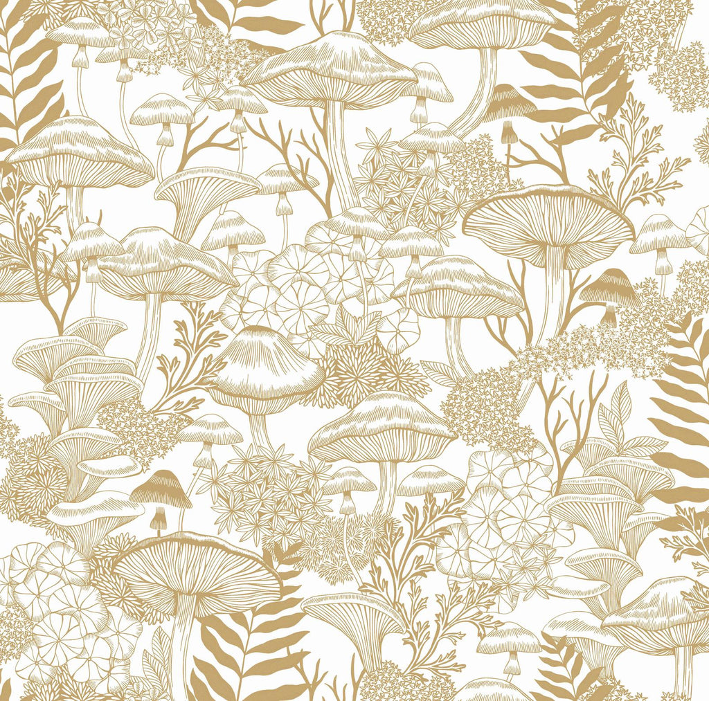 Fungi Folklore Creme Brulee Wallpaper