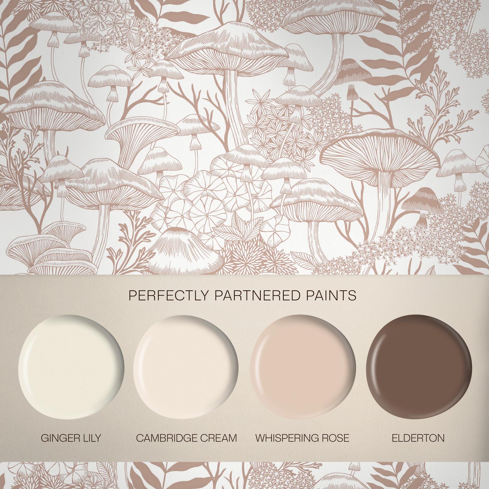 Fungi Folklore Whispering Rose Wallpaper