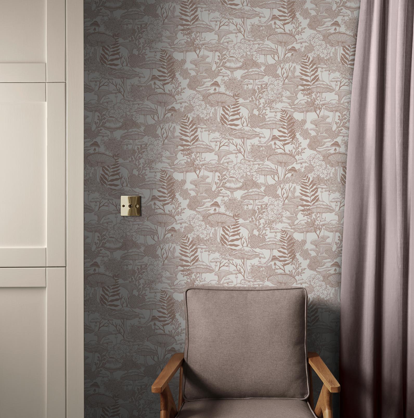 Fungi Folklore Whispering Rose Wallpaper
