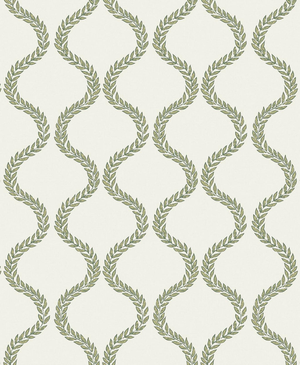 Laurel Leaf Trellis Willow Wallpaper