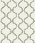 Laurel Leaf Trellis Willow Wallpaper