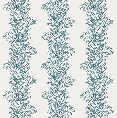 Whispering Fern Navy Wallpaper