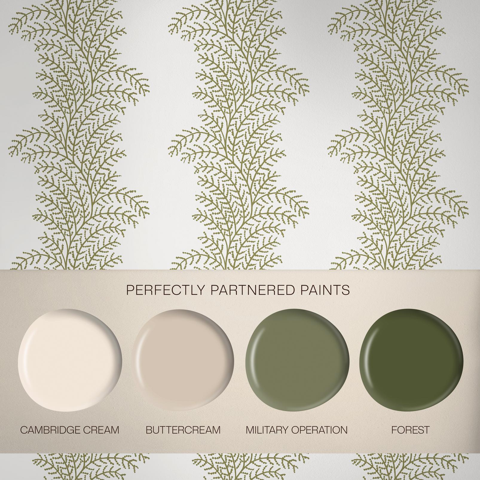 Whispering Fern Willow Wallpaper