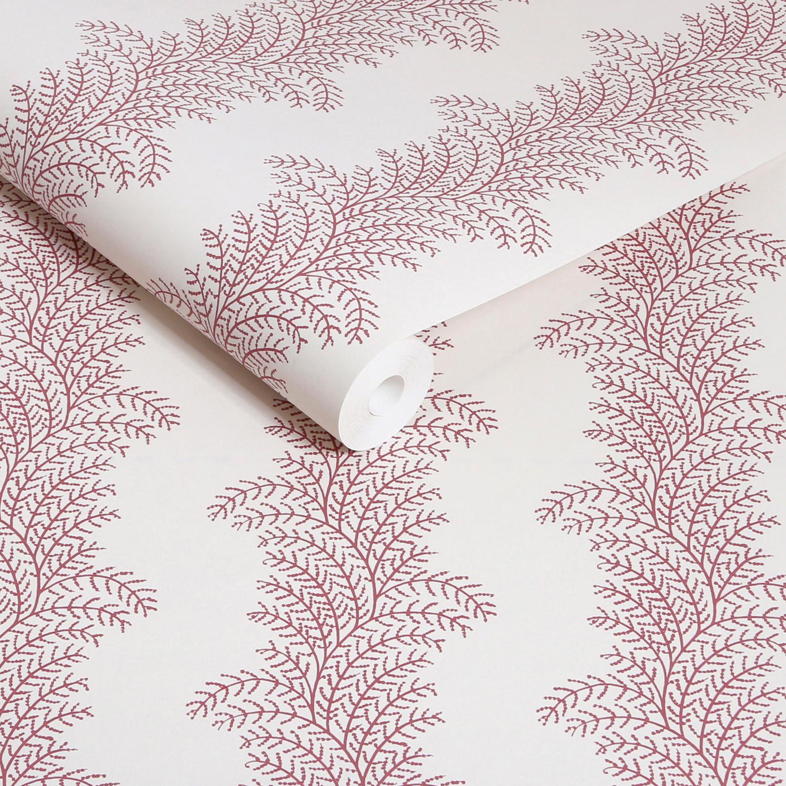 Whispering Fern Divine Damson Wallpaper