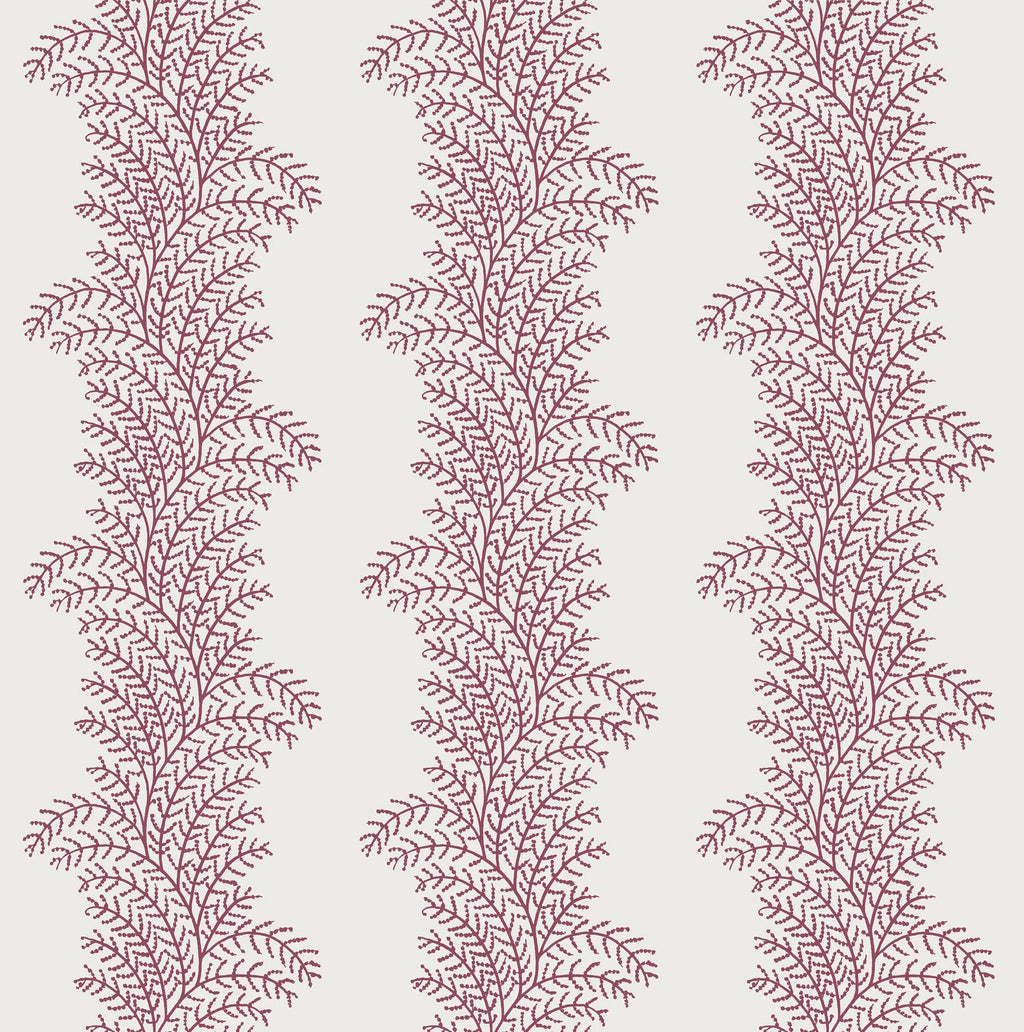 Whispering Fern Divine Damson Wallpaper