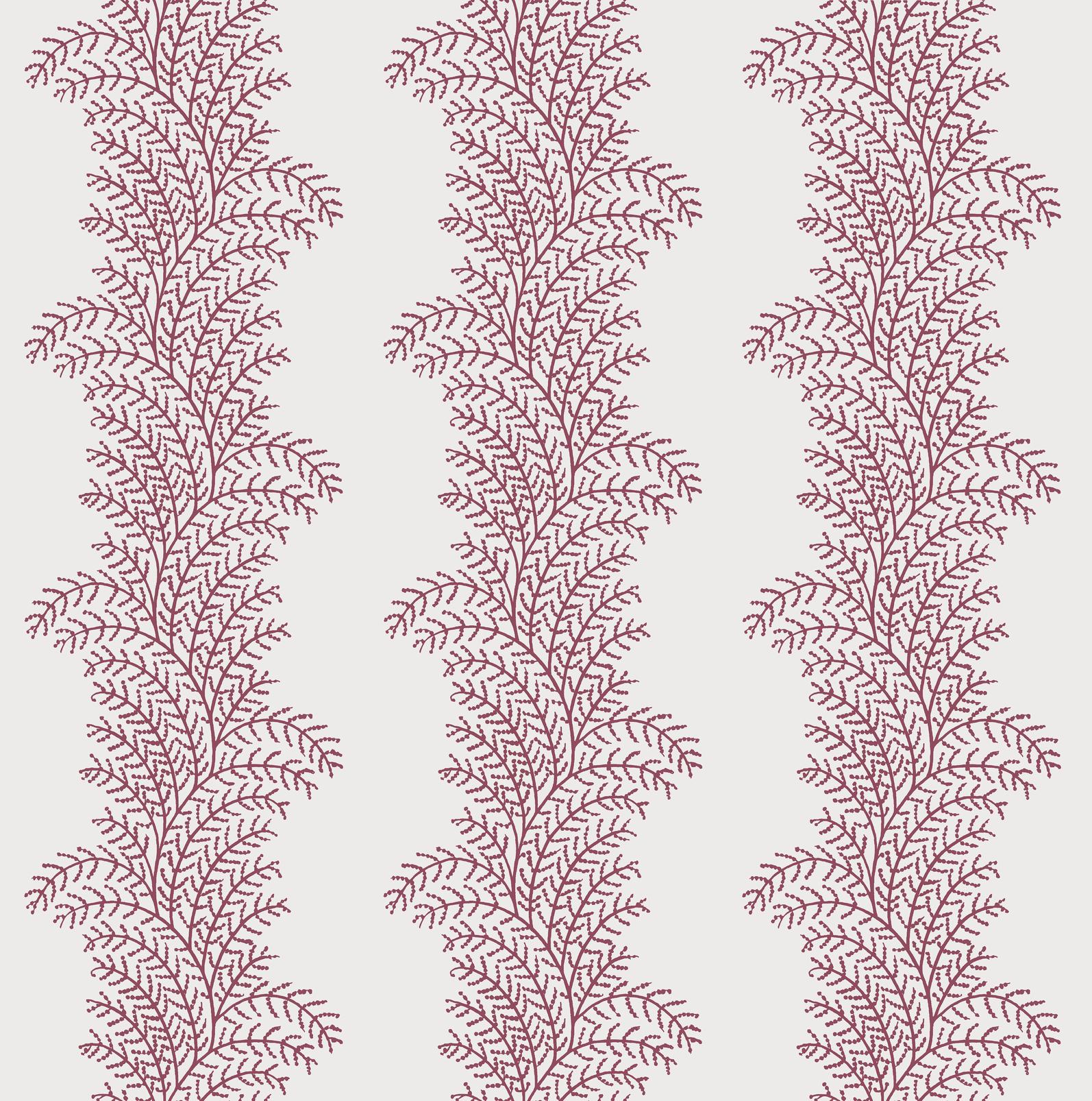 Whispering Fern Divine Damson Wallpaper