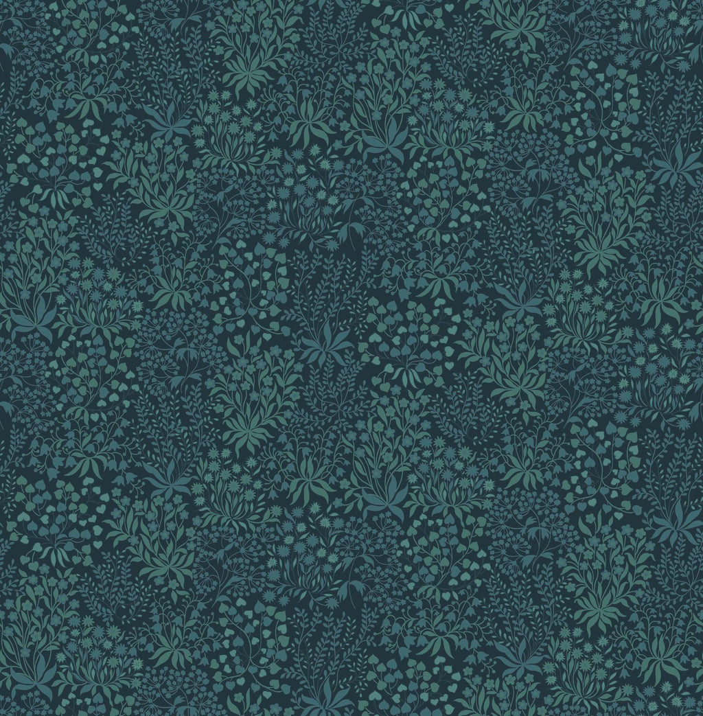 Daisyfield Petrol Wallpaper