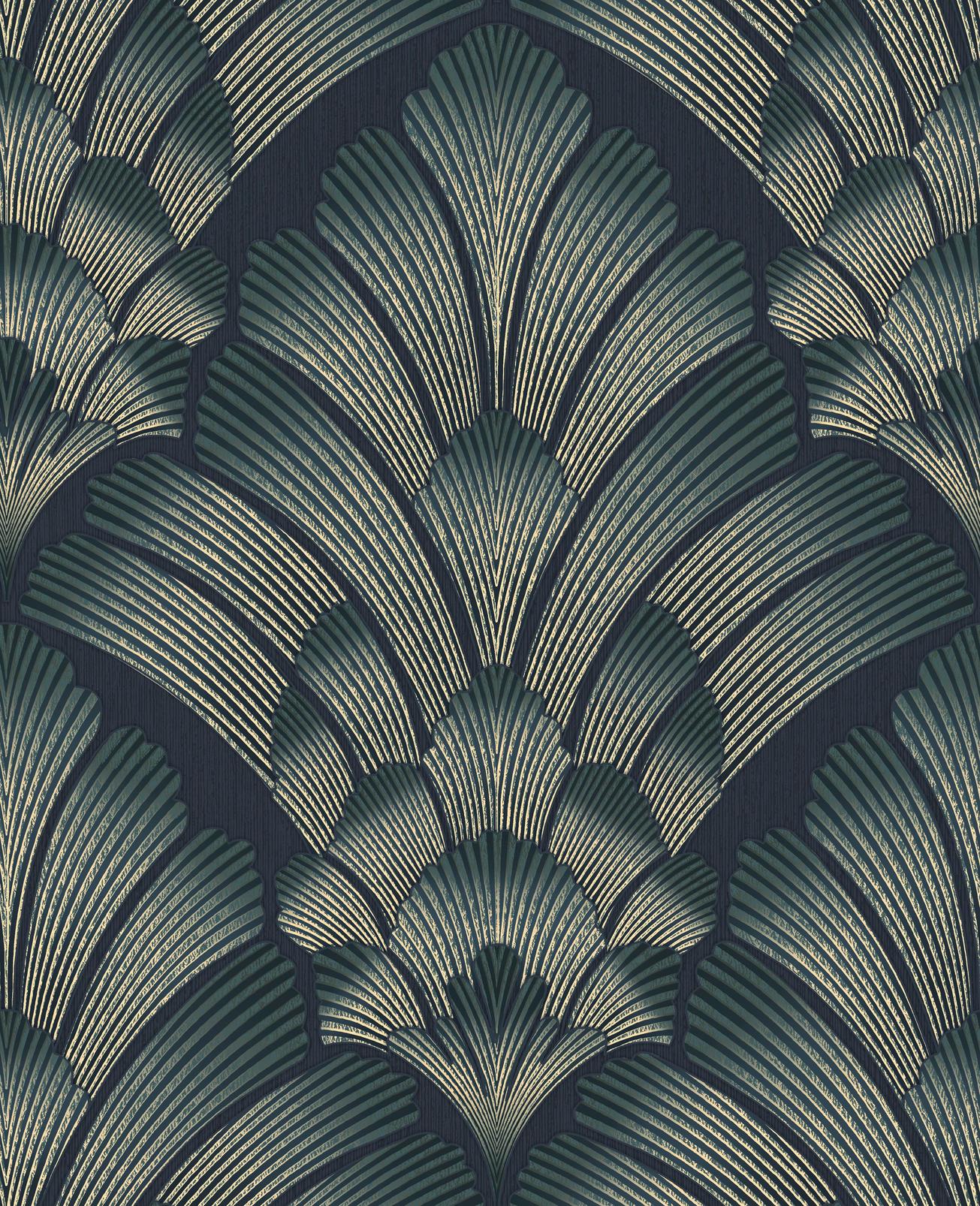 Renaissance Petrol Wallpaper