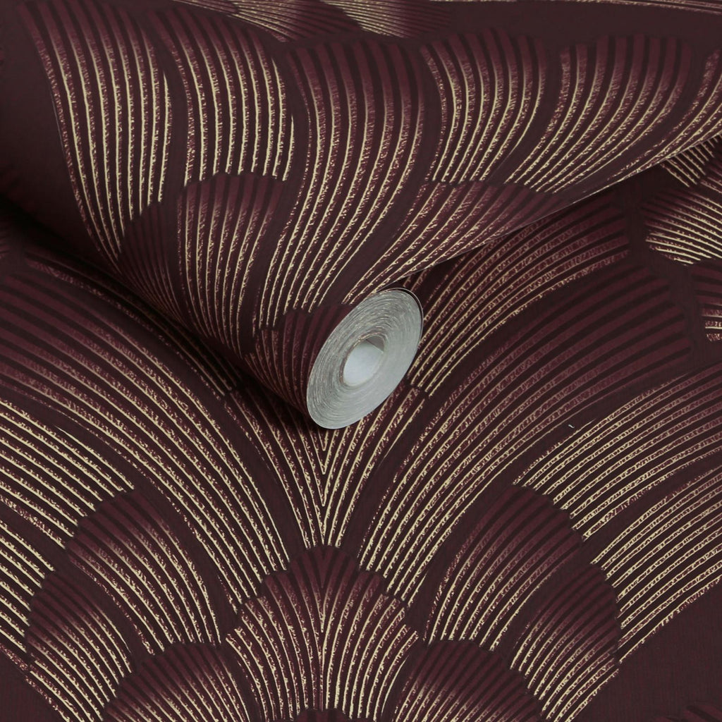 Renaissance Divine Damson Wallpaper