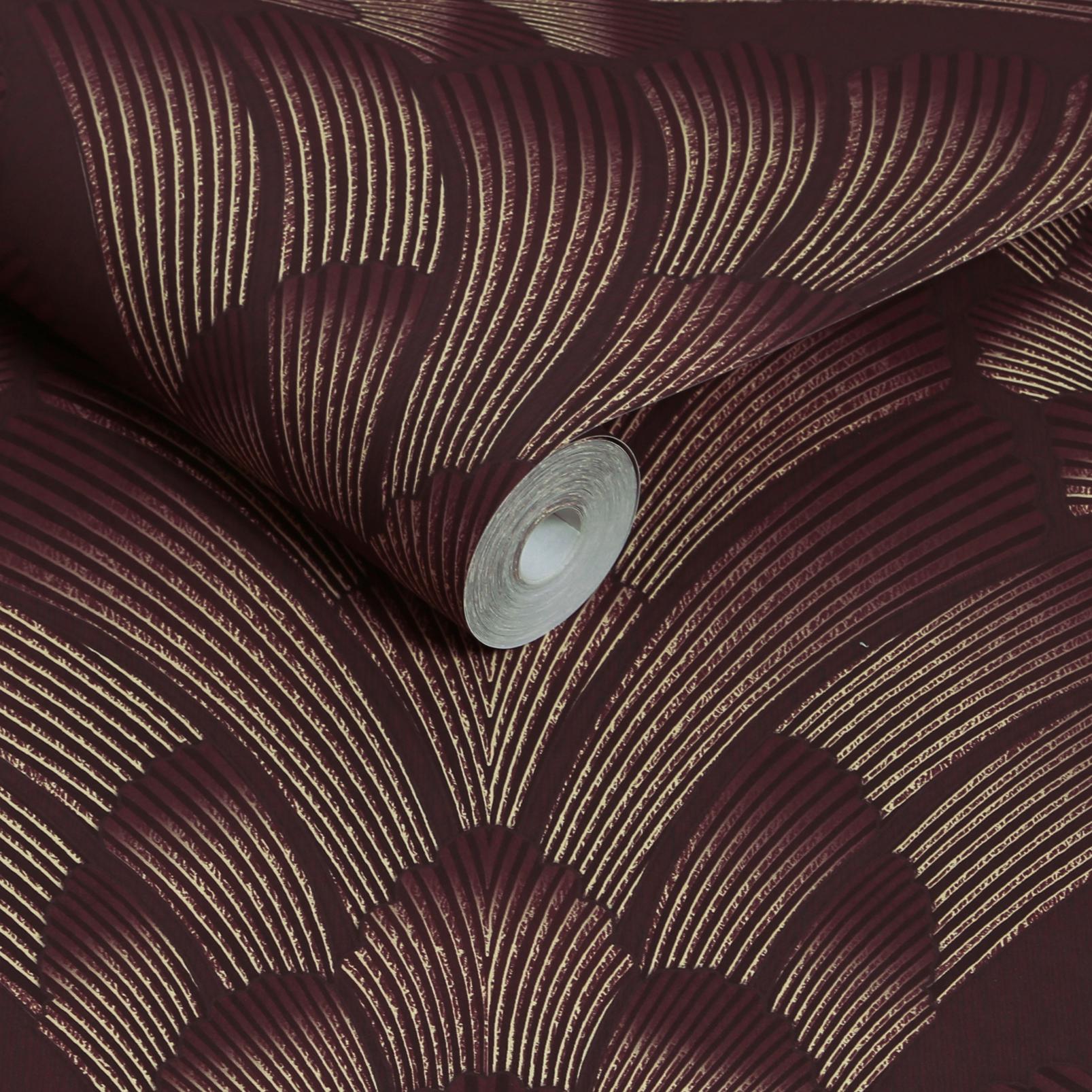Renaissance Divine Damson Wallpaper